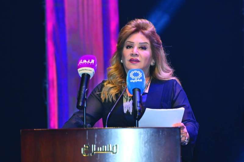 أمل الدباس تلقي كلمة «ضيوف المهرجان»