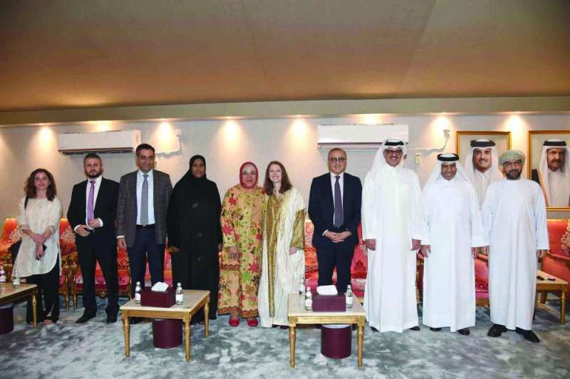 سفراء عمان وقطر والسعودية وتونس وبريطانيا واندونيسيا وكينيا ولبنان وألبانيا