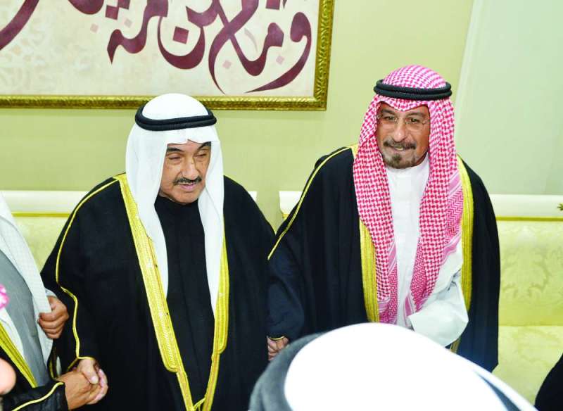 


ناصر المحمد مستقبلاً رئيس مجلس الوزراء 	(تصوير نايف العقلة) 