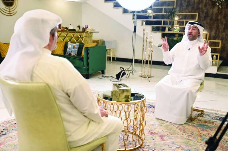 المرشح علي حسن نصير متحدثاً في البرنامج       (تصوير نايف العقلة)