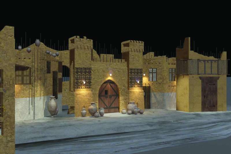 


أحد أوجه الديكورات في العرض 