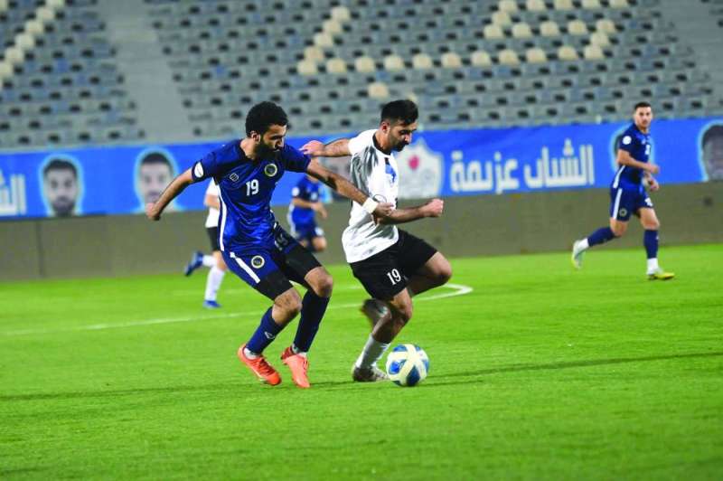 


جانب من مباراة اليرموك وبرقان 