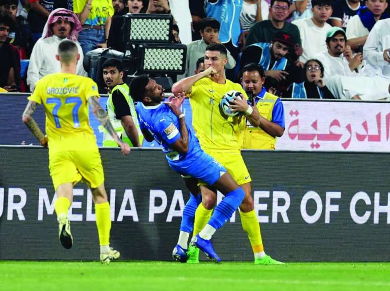 رونالدو لحظة اعتدائه على البليهي 