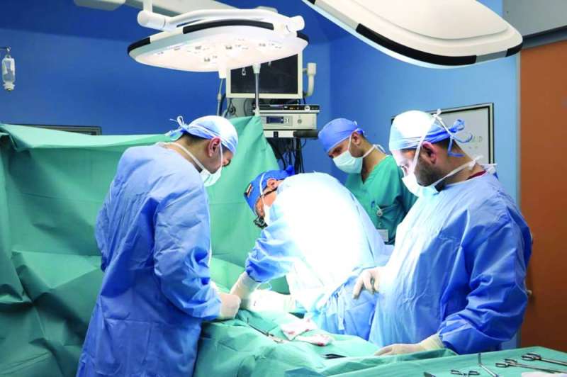 إحدى العمليات التي أجراها الفريق الطبي في غزة 