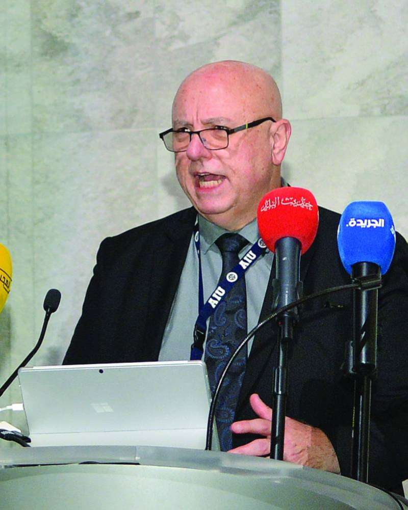  مايكل بيشكو يلقي كلمته