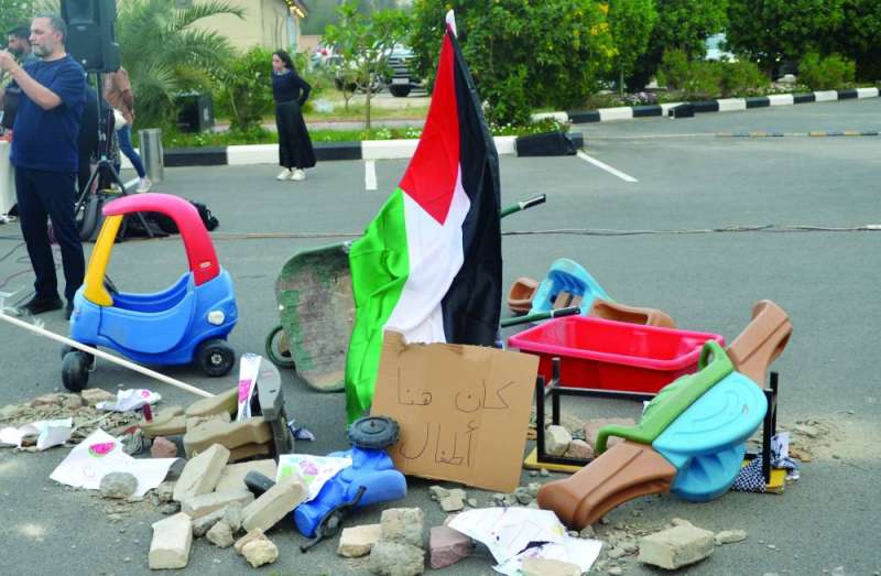 ما تبقى من بيت في غزة 