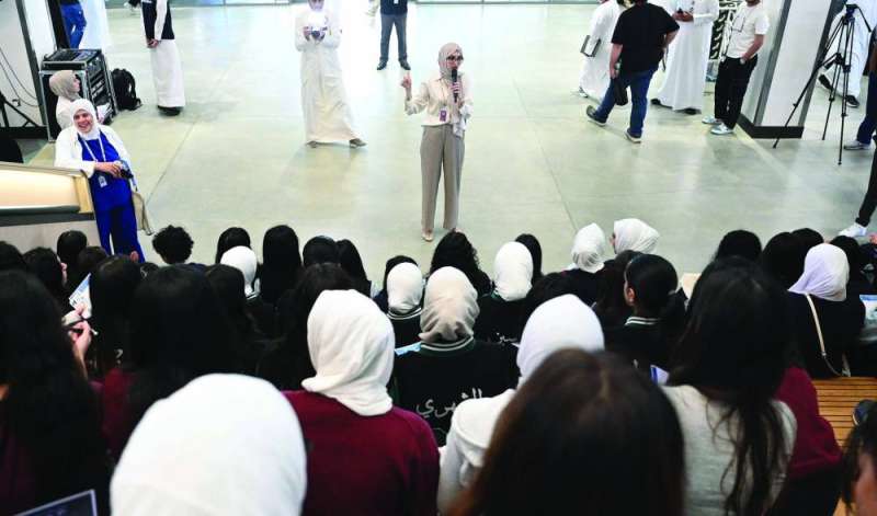 


جانب من المحاضرة عن المقررات الدراسية الجديدة 		 (تصوير نايف العقلة) 