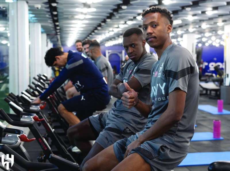 من تدريب الهلال الأخير