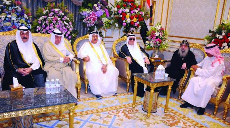 جانب من المهنئين بعيد القيامة 