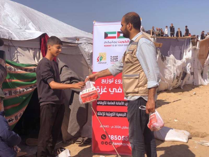 من المساعدات الكويتية للأشقاء في فلسطين