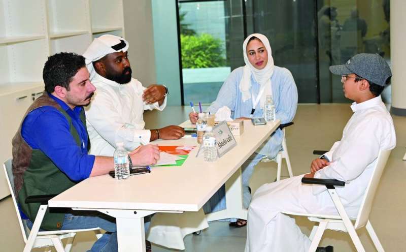 مقابلة لأحد الطلبة