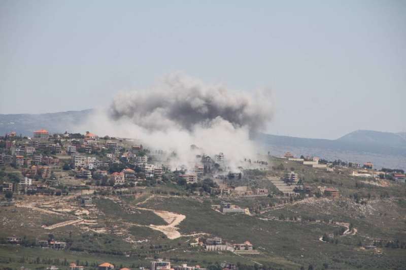 قصف إسرائيلي على بلدة الخيام جنوب لبنان (شينخوا)