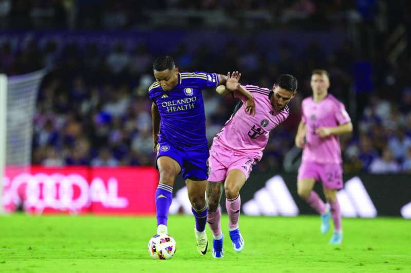 من مباراة إنتر ميامي أمام مضيفه أورلاندو سيتي 