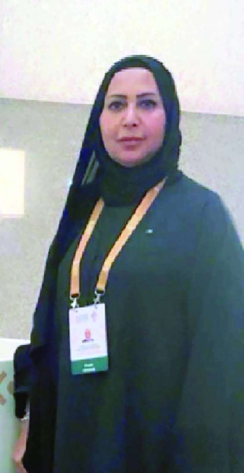 بوحيمد خلال مشاركتها في الملتقى