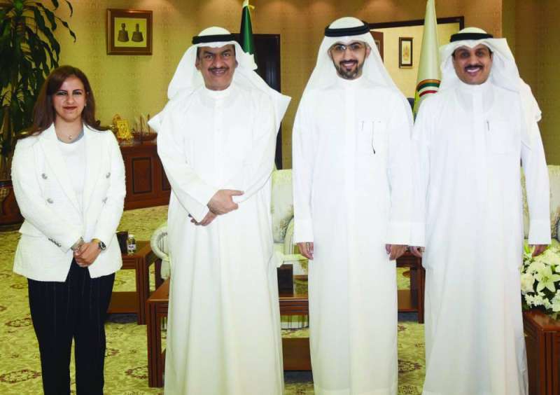 خالد المطيري وعبدالله العنزي ومنيرة الأمير ومحافظ الجهراء 