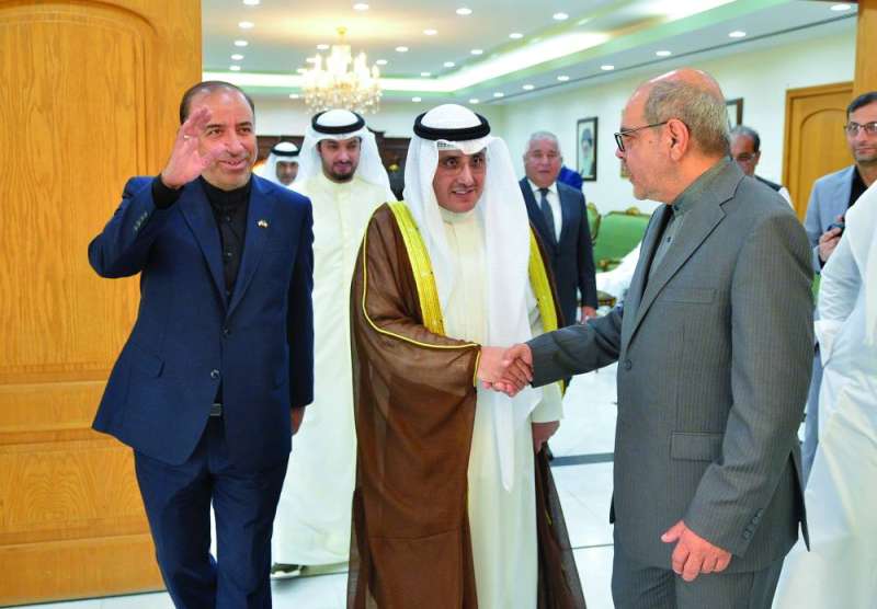 


أحمد الناصر خلال زيارته للسفارة 