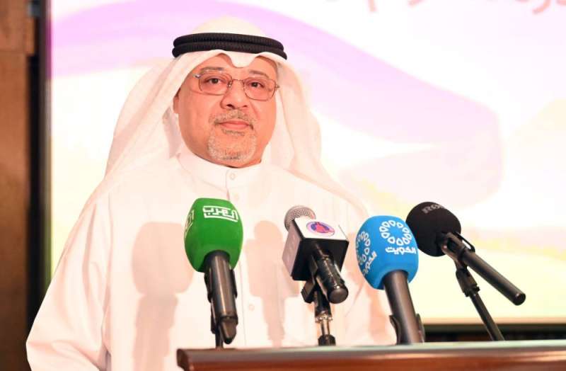 خالد مهدي متحدثاً خلال الندوة