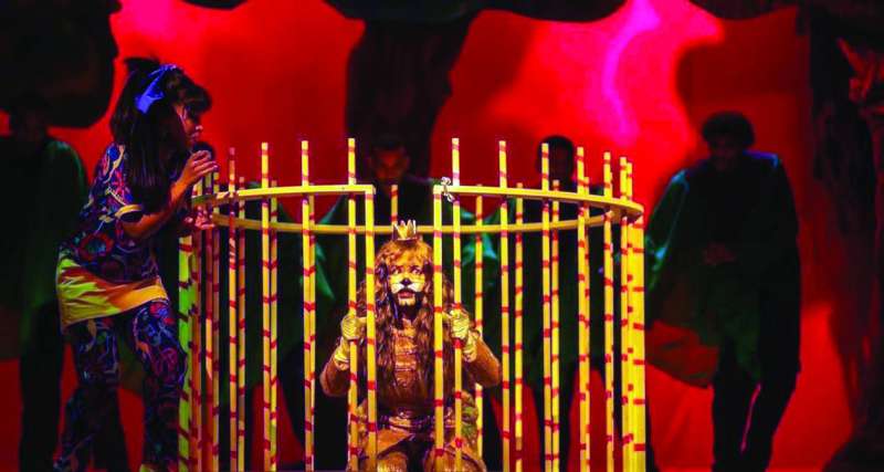 


ملك الغابة في القفص 