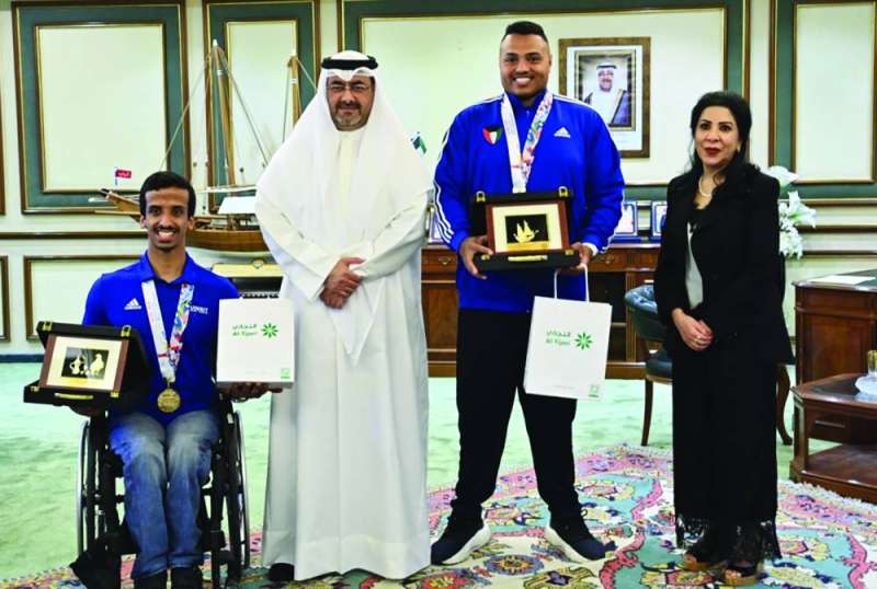 المحافظ والورع مع بطلي الكويت مطلق الراجحي وفيصل سرور 