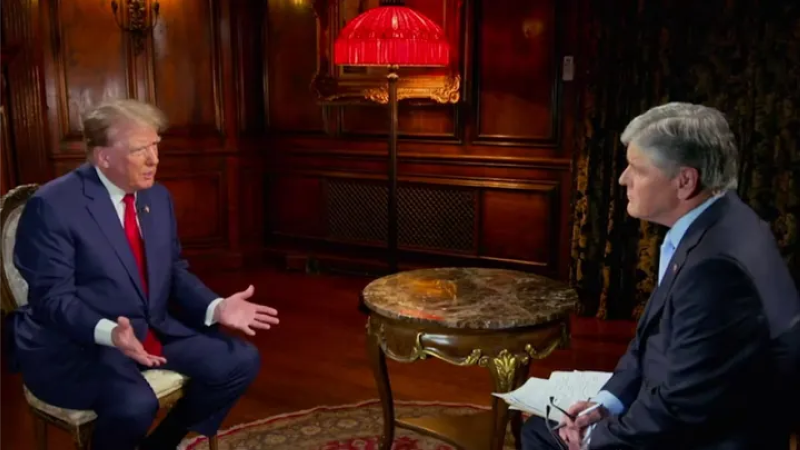 ترامب خلال المقابلة مع «فوكس نيوز»