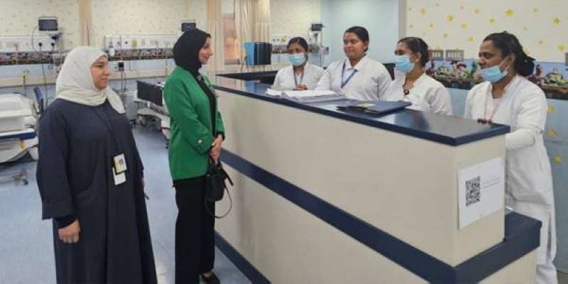 جولة مديرة إدارة التمريض الدكتورة إيمان العوضي