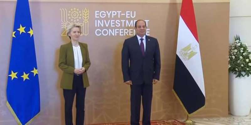 السيسي وفون دير لاين