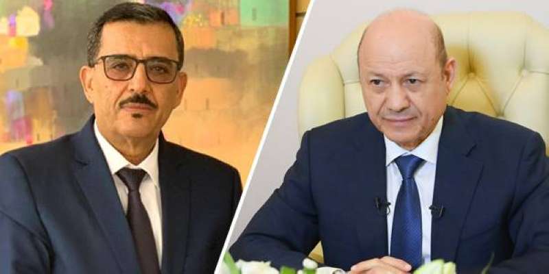 الدكتور رشاد العليمي والسفير اليمني الدكتور علي منصور بن سفاع