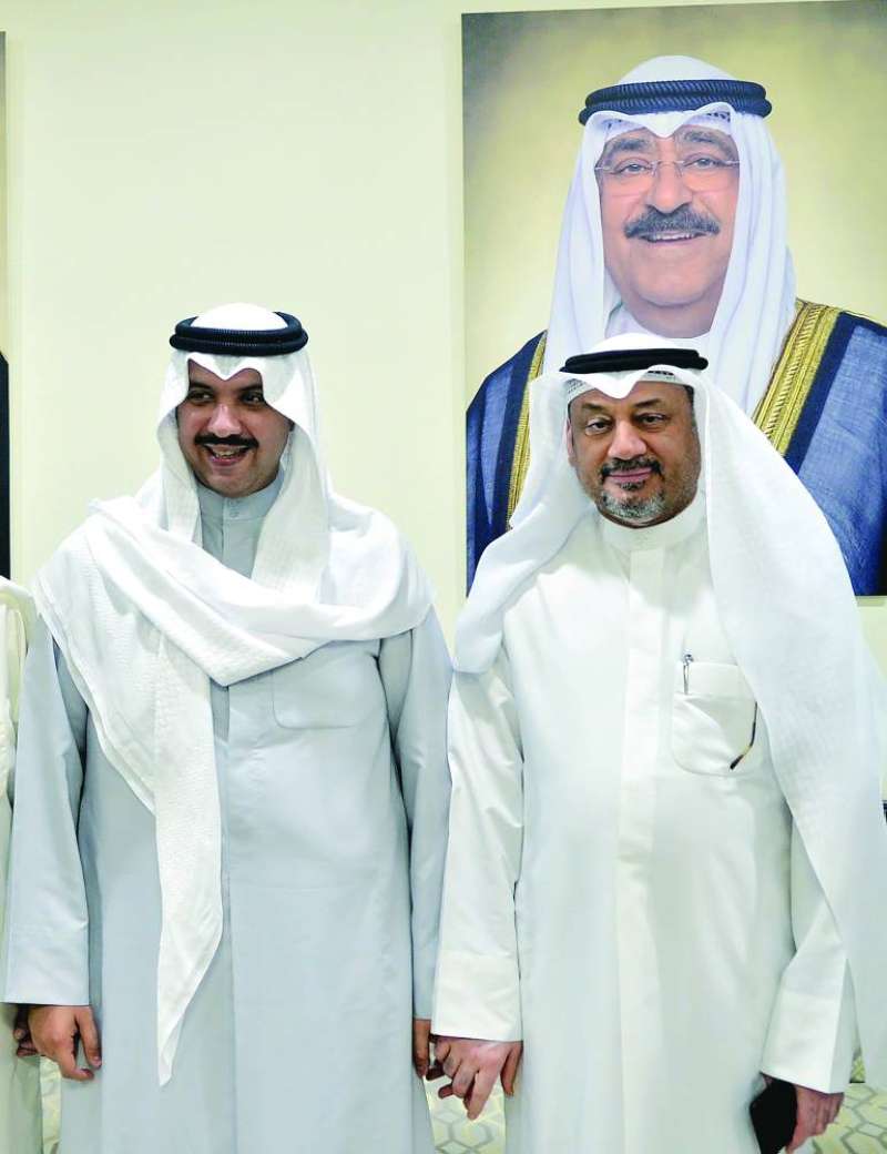 مبارك العبدالله والزميل ناصر الفرحان