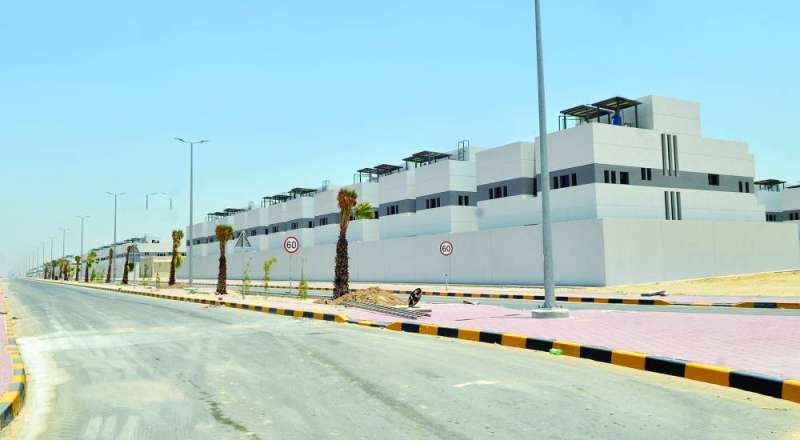 نموذج للمنازل في المشروع (تصوير سعود سالم)