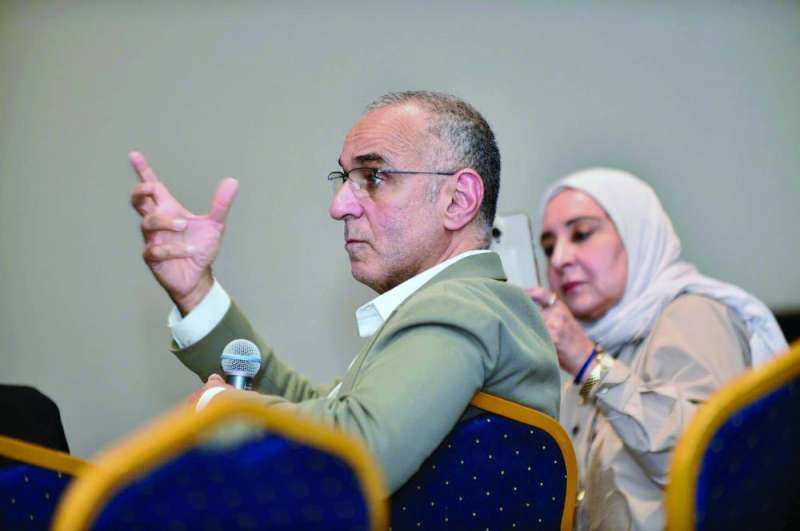 


محمد الجسار خلال مداخلته 