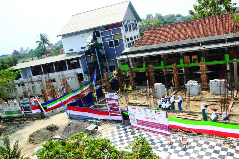 أحد المشاريع التي تُنفذها الهيئة في قرية اللهيب