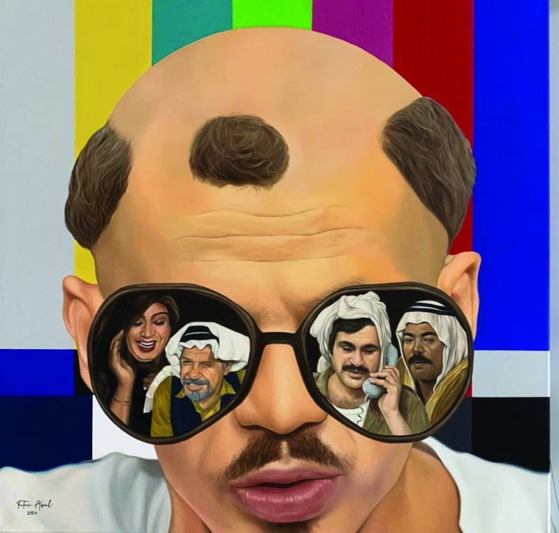 


اللوحة الفائزة بجائزتين لفاطمة أبل 