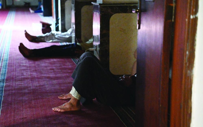 


في أحد المساجد 