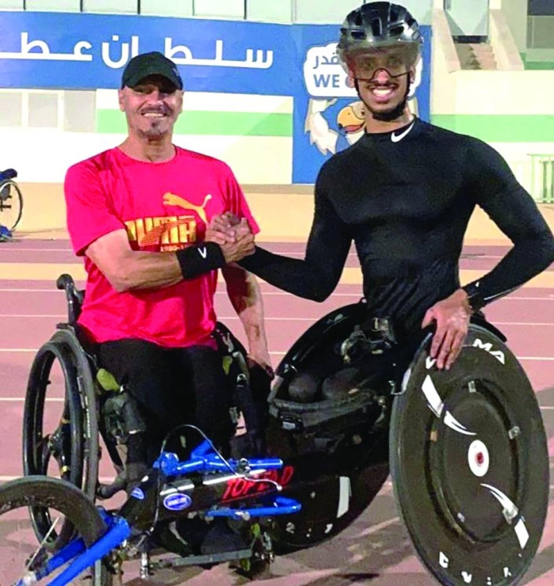 فيصل الراجحي ومدربه نزار رمضان