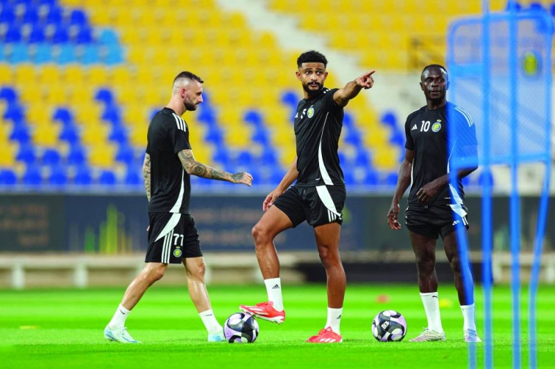 جانب من تدريبات النصر