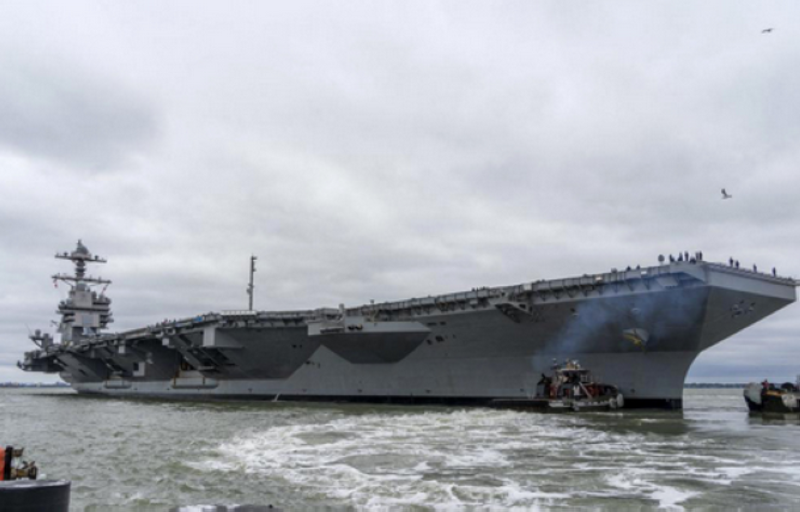 حاملة الطائرات «يو أس أس جيرالد فورد» تتمركز قرب إسرائيل