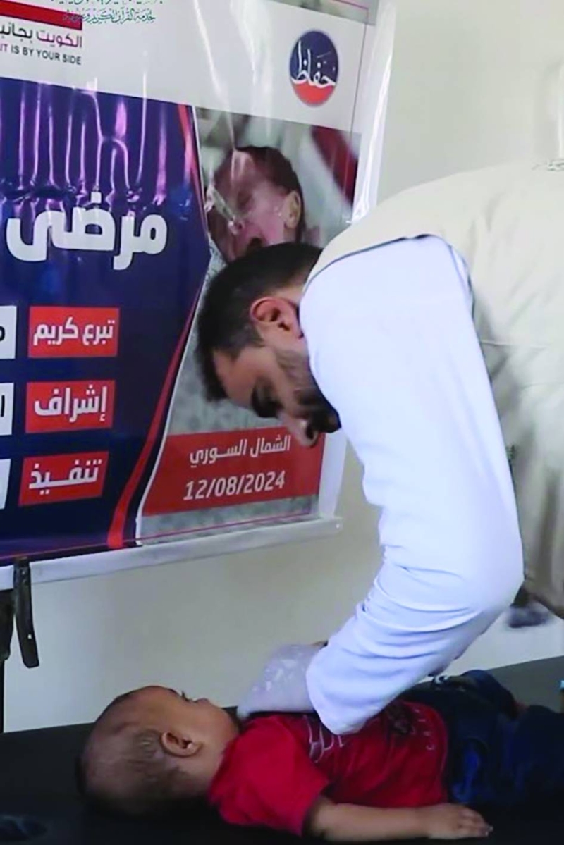 جانب من علاج الأطفال من سوء التغذية