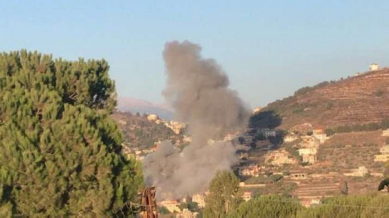 دخان قصف إسرائيلي على جنوب لبنان