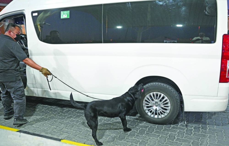 الاستعانة بكلاب الأثر 