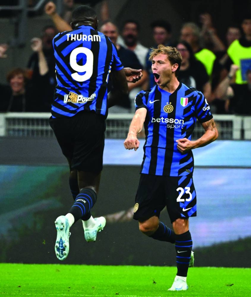 


نيكولو باريلا محتفلاً بهدفه في مرمى أتالانتا 