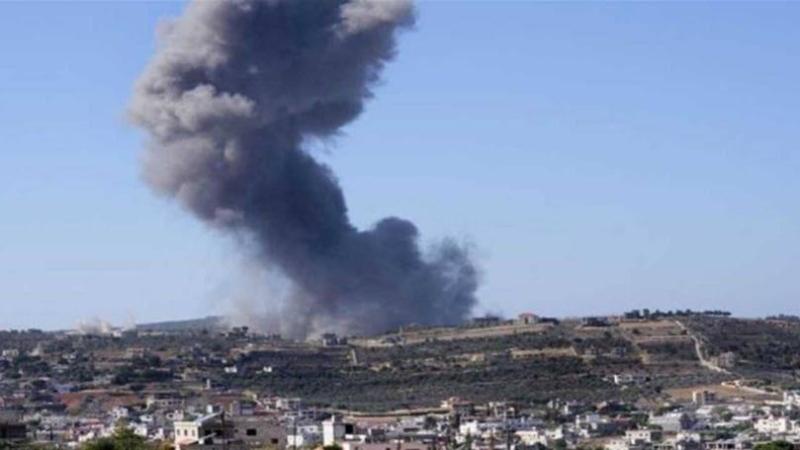دخان قصف إسرائيلي على جنوب لبنان 