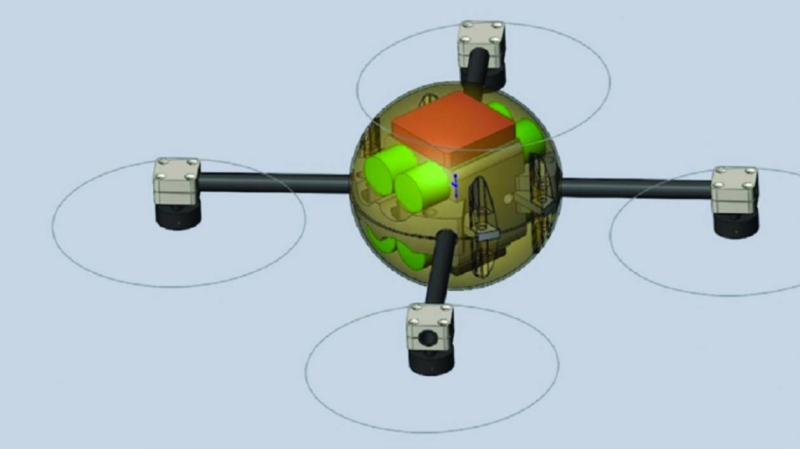 رسم توضيحي لشكل المسيّرة