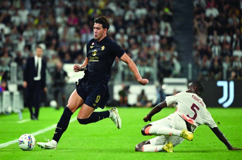 دوسان فلاهوفيتش خلال المباراة أمام روما