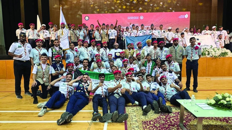 


فرق الكشافة الجامعية الخليجية في لقطة تذكارية بختام الفعالية 