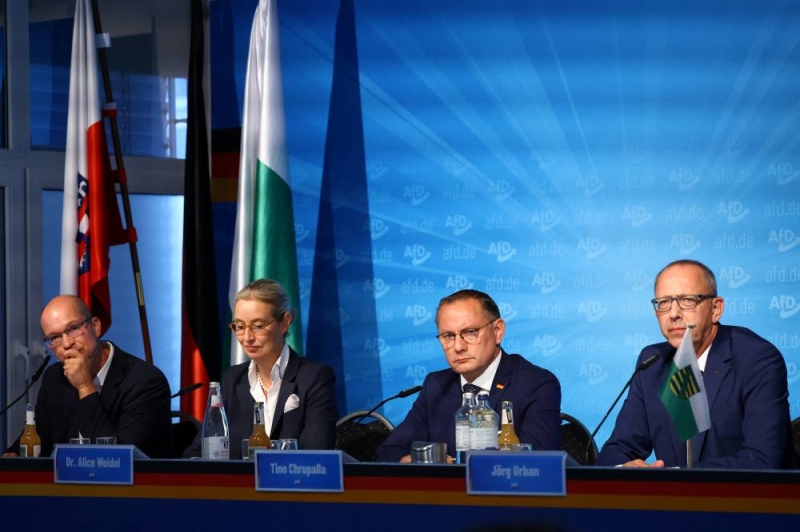مؤتمر صحافي لـ«البديل من أجل ألمانيا»                   (رويترز)
