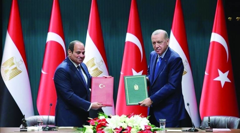 


الرئيسان المصري والتركي عقب توقيع عدد من الاتفاقيات 