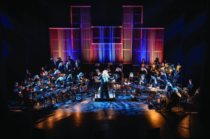 جانب من الحفل بالمسرح الملكي «دروري لين»