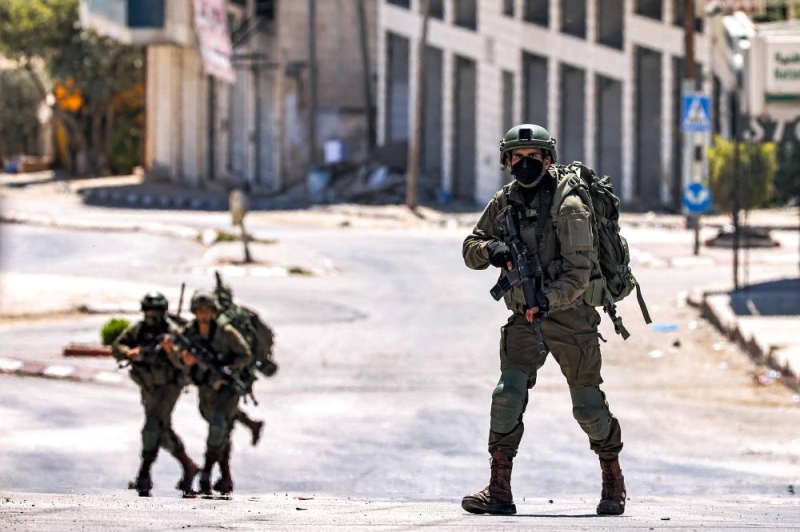  عناصر من الجيش الإسرائيلي تقتحم طوباس في الضفة الغربية  (أ ف ب)
