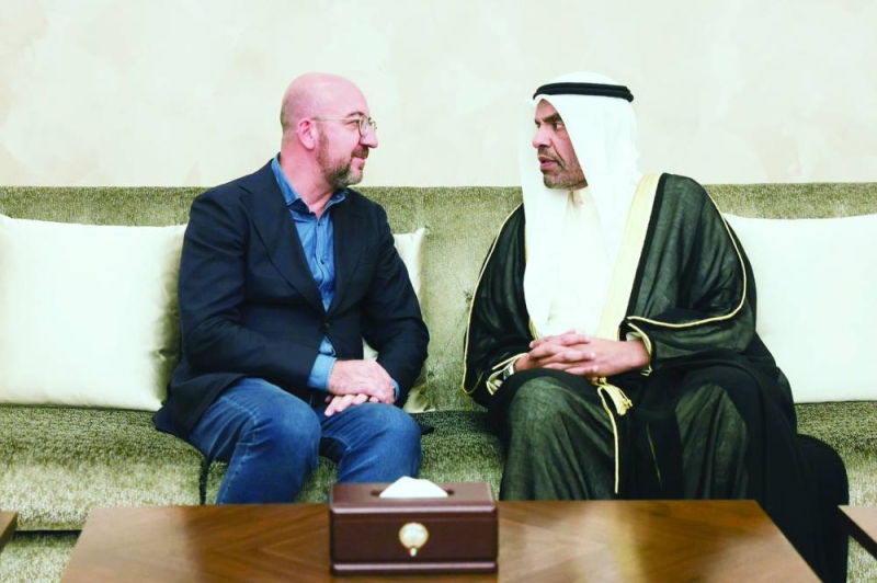 


وزير الخارجية مستقبلاً شارل ميشيل 