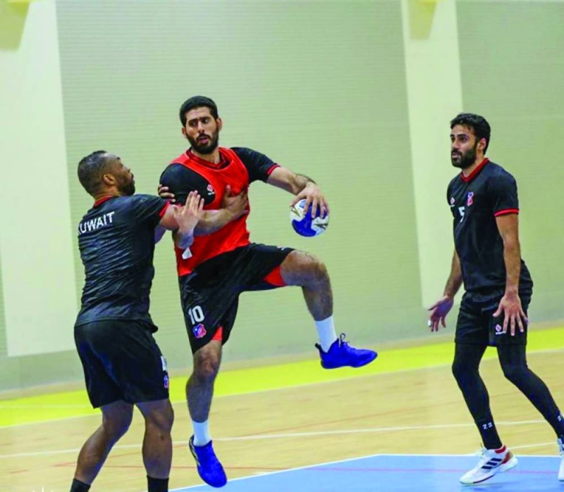 من تدريبات فريق الكويت لكرة اليد